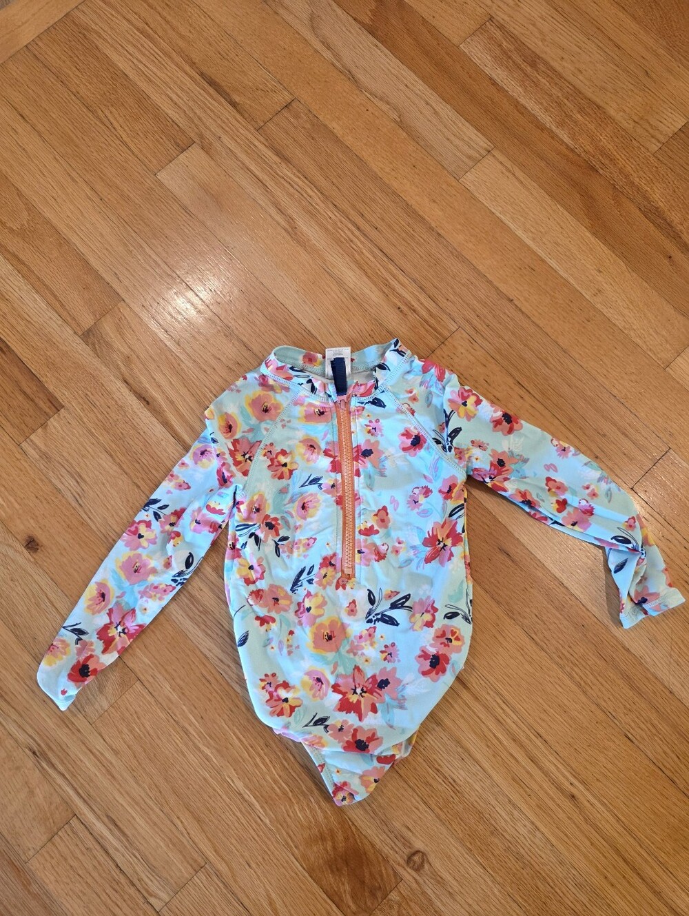 Ruffle Butts Toddler Long Sleeve Rashguard Swimsuit